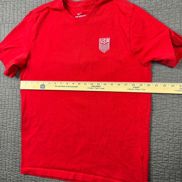 Nike USA Soccer T Shirt Men Large Red Double Sided Graphic Tee Sportswear - Picture 9 of 13